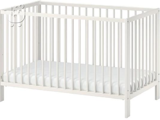 PoulaTo: κρεβατάκι IKEA, ορθοπεδικό στρώμα, πολλά ΔΩΡΑ